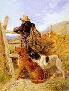 Richard ansdell,R.A. The Gamekeeper France oil painting artist